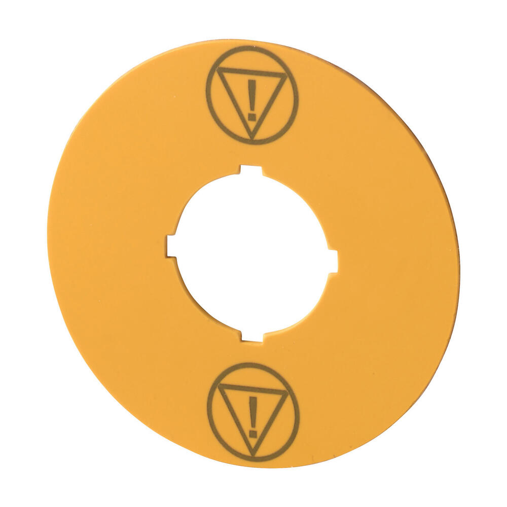 Etiqueta De Parada De Emergencia Eaton M22 60mm Amarillo IEC60417-5638 - 180472