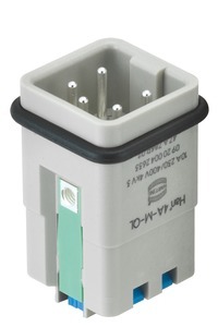 Harting Han 4A-M-QL Conector Macho De Inserción 4P+PE - 09200042633