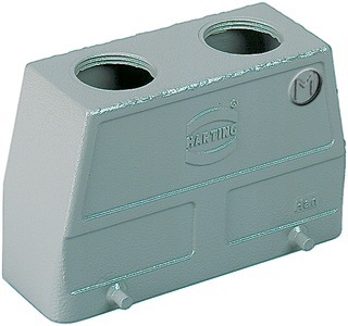 Harting Han 16B Haute Résistance Capot Entrée Par Le Haut 2xM25 - 19300160466