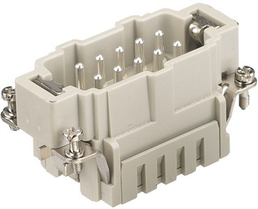 Han Es 10-Positie Mannelijke Voedingsconnector 16A - 09330102616