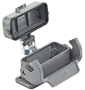 Han 10A Bulkhead Mount Housing With Lever Lock - 09200100321