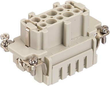 Harting Han 10 Es-F Conector Femenino Inserto 16A - 09330102716