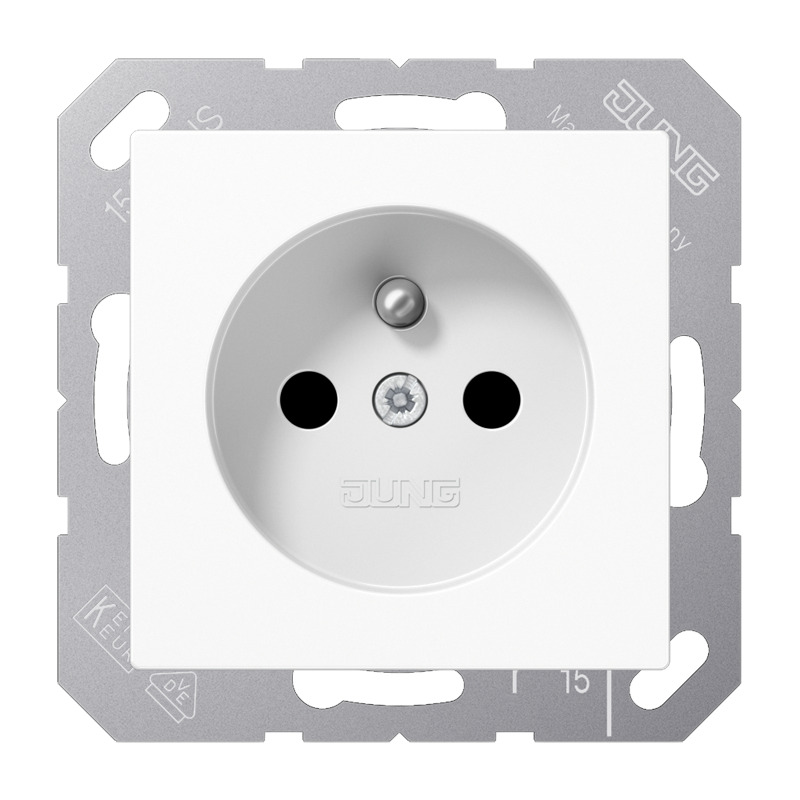 Jung AS500 French Socket White With Child Protection (European Socket) - A1520FKIWW