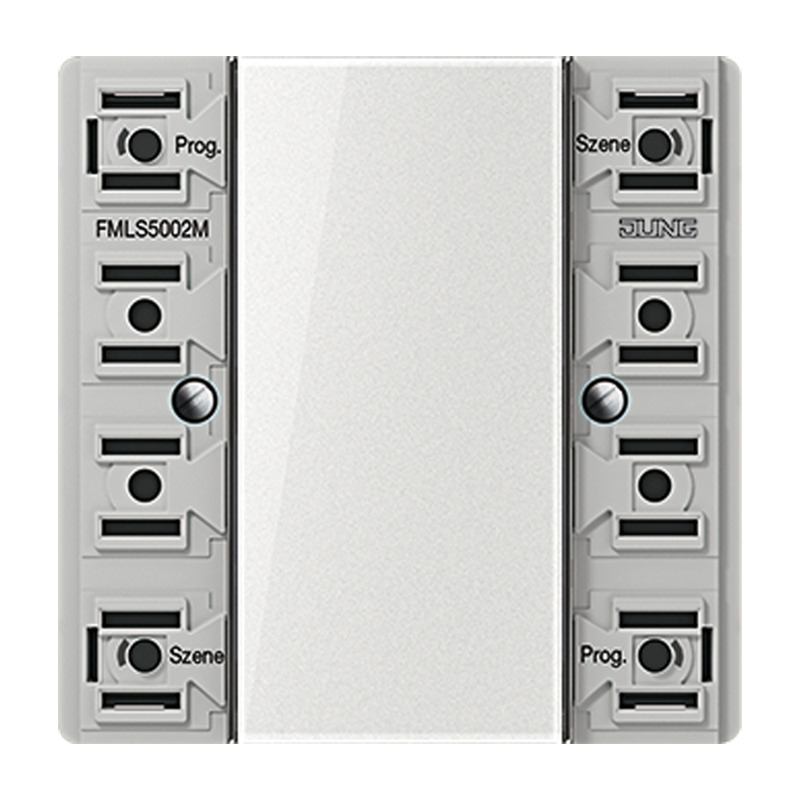 Jung Enet Transmisor Inalámbrico De Pared De 2 Canales Serie LS - FMLS5002M