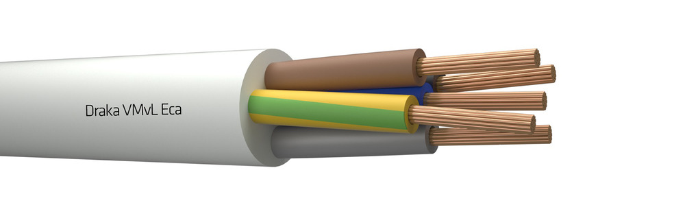 Draka VMVL Eca 3G0.75mm² Flexibles Vinylkabel - 803896 [100 Meter]