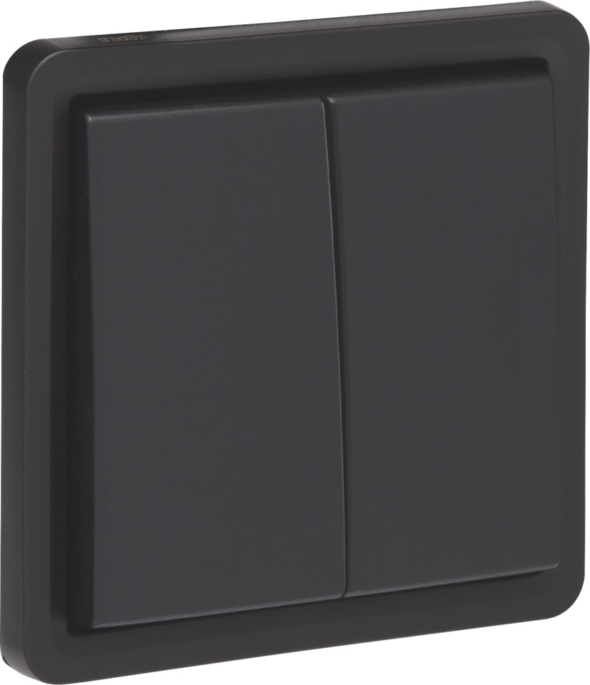 Niko Hydro IP55 Double Interrupteur À Deux Voies 10AX Noir - 761-32605