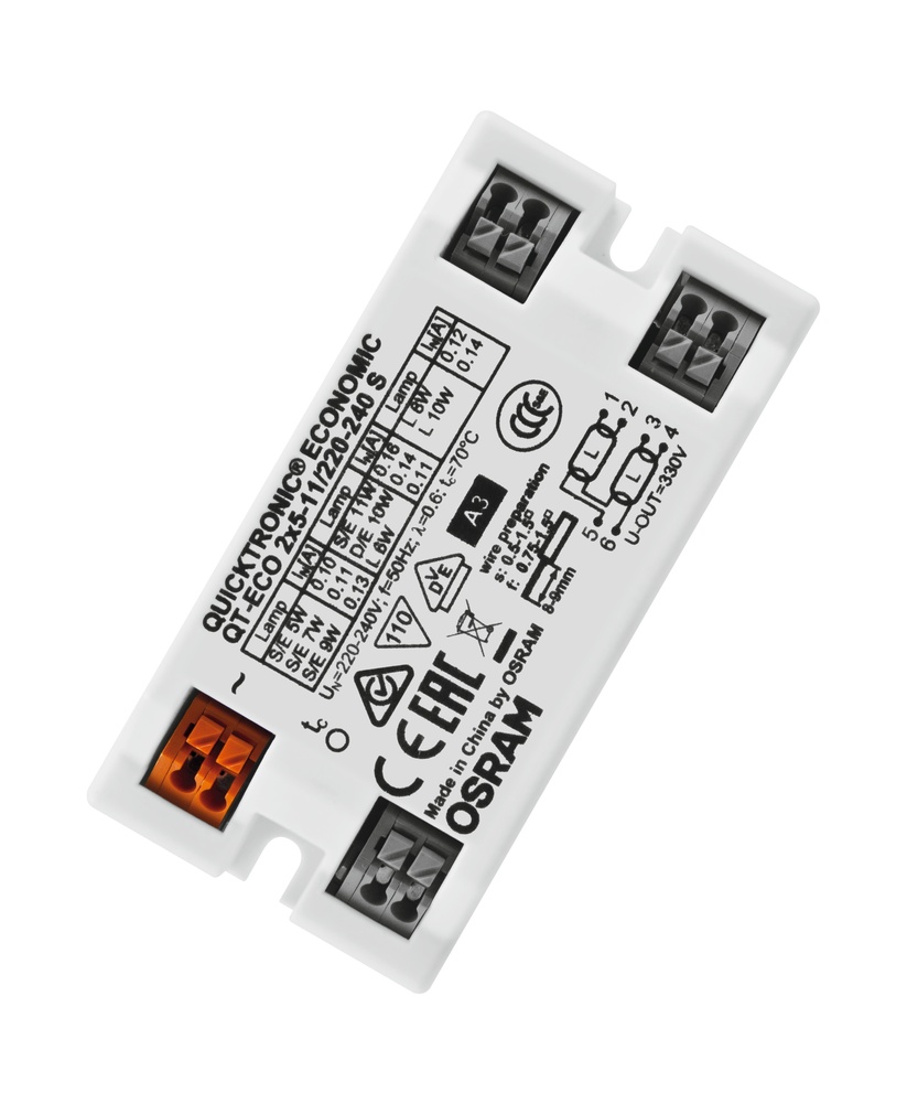 OSRAM Quicktronic ECO Dual 5-11W Electronic Ballast - 4050300821504