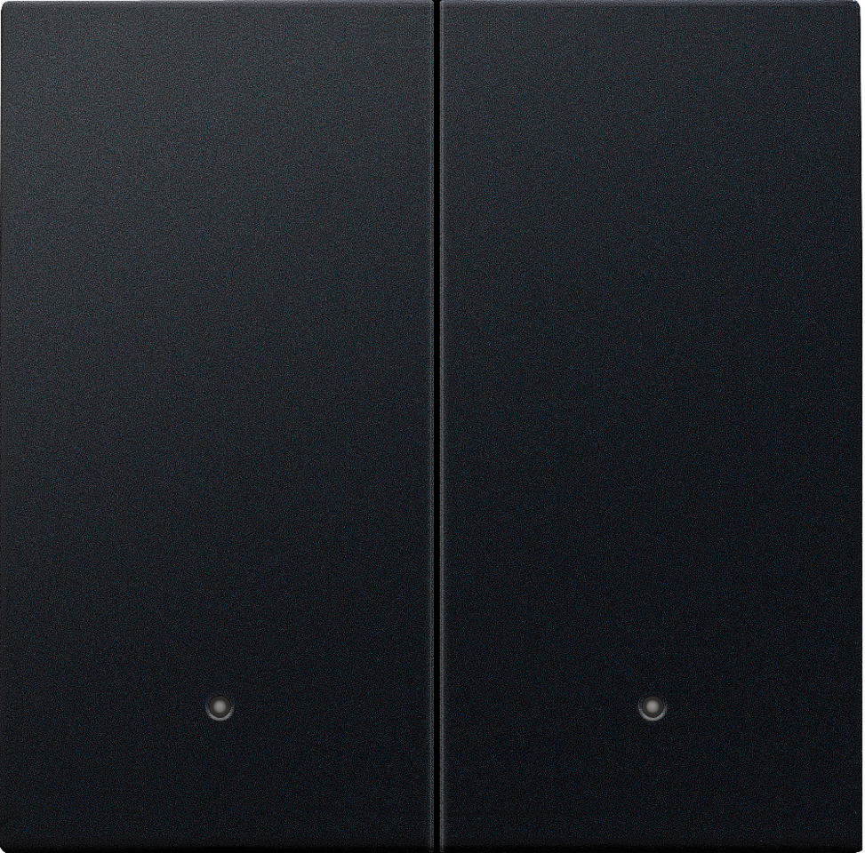 Niko Doble Interruptor Electrónico Juego De Acabado Con Lente Negro - 161-32004