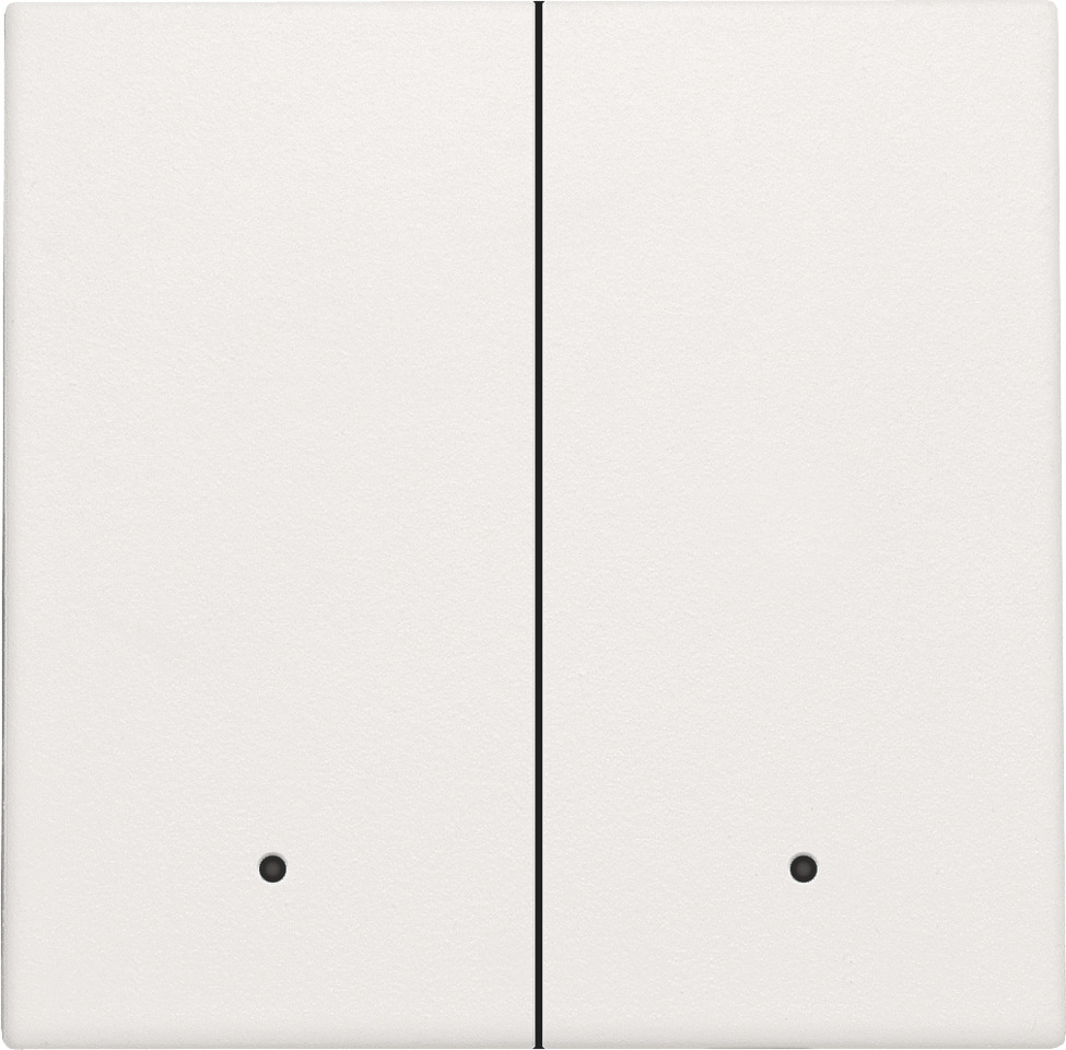 Niko Double Electronic Switch With LED Feedback Lens White - 101-32004