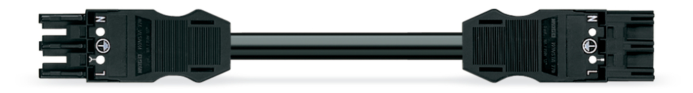 WAGO B2ca 3-Pole Interconnecting Cable 2.5mm² 1M Black - 771-9293/017-101