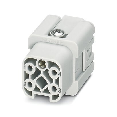 Phoenix Contact D7 4-Pole Push-In Socket Connector - 1585281