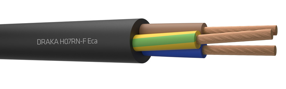 Draka H07RN-F Neopreen Kabel 3G1.5mm² Zwart - 817308