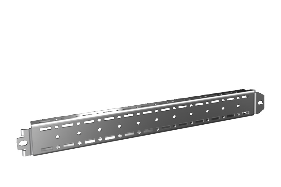 VX Hutschienen-Befestigung 18x39mm 400mm Verzinkter Stahl Set - 8617700 [4 Teile]