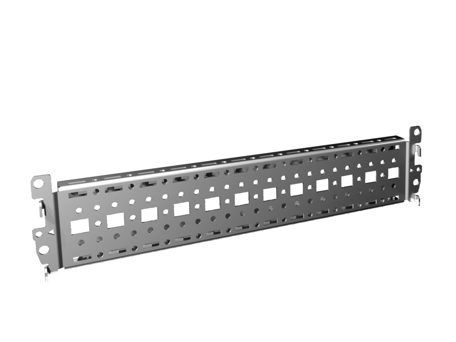 VX System Chassis Hutschienen-Befestigung 18x64mm 400mm Breite - 8617010 [4 Stück]