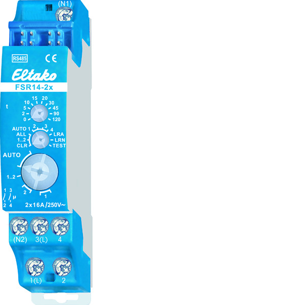 Eltako FSR14 Dual Channel DIN Rail Bus Switching Actuator - 30014002
