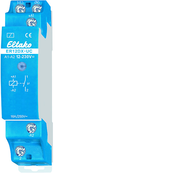 Eltako ER12DX-UC Relé De Conmutación De Riel DIN 16A 250V - 22100002