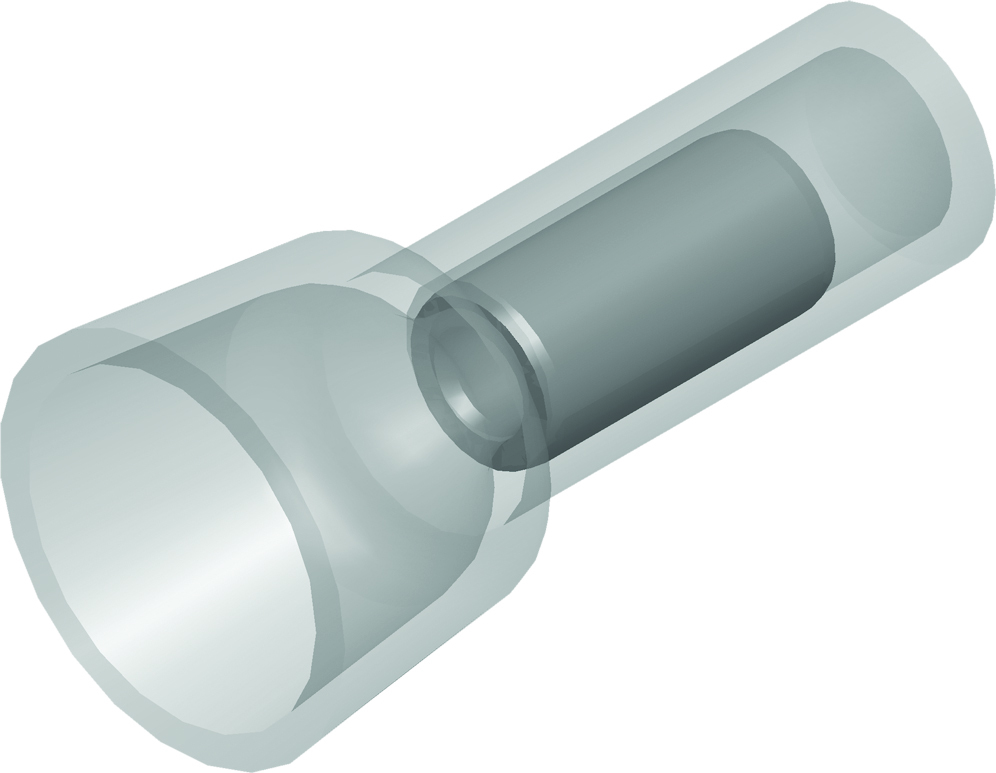 Connecteur D'Extrémité En Cuivre Isolé 4.0-6.0mm² Transparent 100pk - CE130103 [100 Pièces]