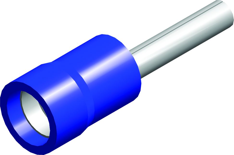Conex Blau PVC Isolierte Bootlace Ferrule 1.5-2.5mm² - CE030203 [100 Stück]