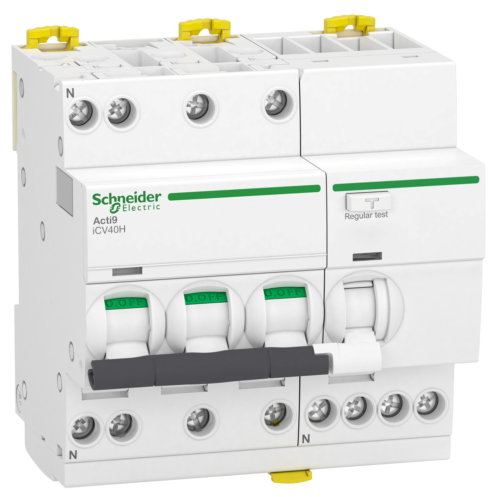 Schneider Electric ICV40H 3P+N 6A Interruptor RCBO - A9DC4706