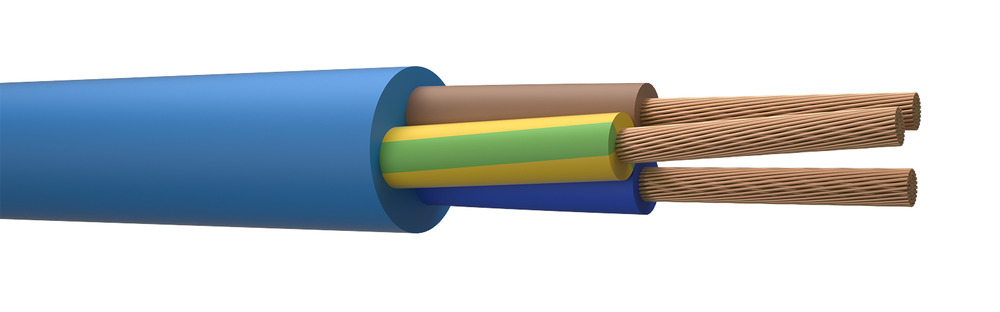 H07BQ-F Blaue Kennzeichnung Industrie Lebensmittelqualität Kabel 450/750V - 834239 [500 Meter]