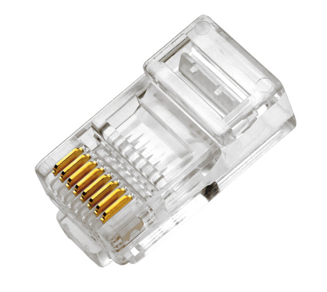 Unshielded RJ45 Modularstecker Für Flexible Kabel Cat3 - 183008 [50 Stück]