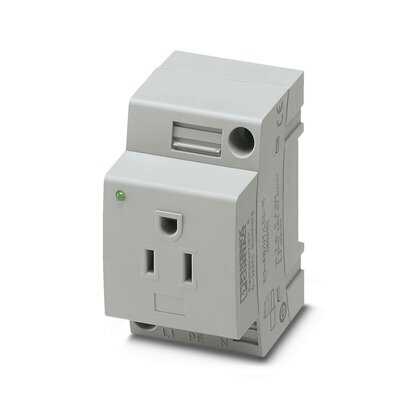 Phoenix Contact 15A Din Schienensteckdose Mit Led-Anzeige - 0804155