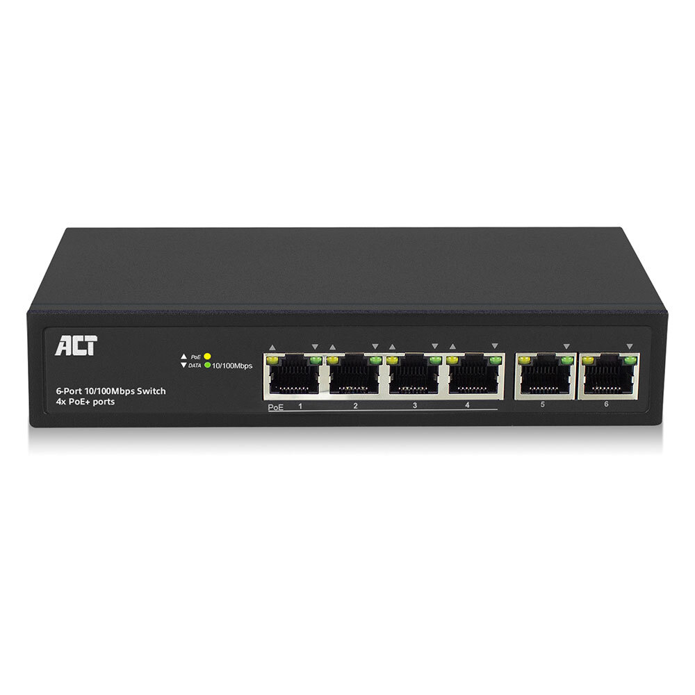 ACT AC4430 6 Port Network Switch 4 PoE Plus - AC4430