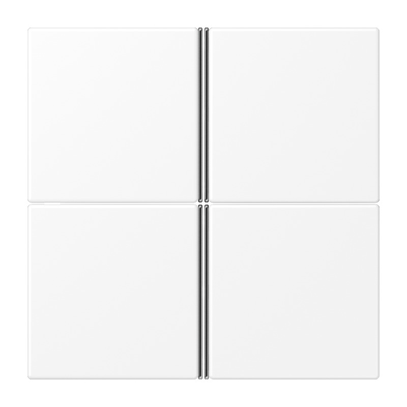 Jung F40 LS 4 Botón Panel De Control KNX Mate Blanco - LS404TSAWWM