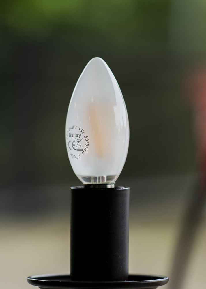 Bailey Led Filamento Vela E14 4W 2700K Regulable Esmerilada - 143622