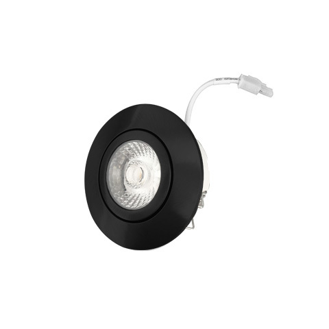 6W IP44 Dimbare LED Inbouwlamp Zwart 2700K - IL-DC636DB