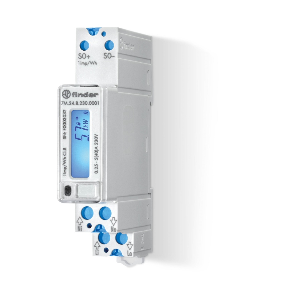 Digitale Enkel Fase KWh Meter 40A Met LCD Display - 7M.24.8.230.0001