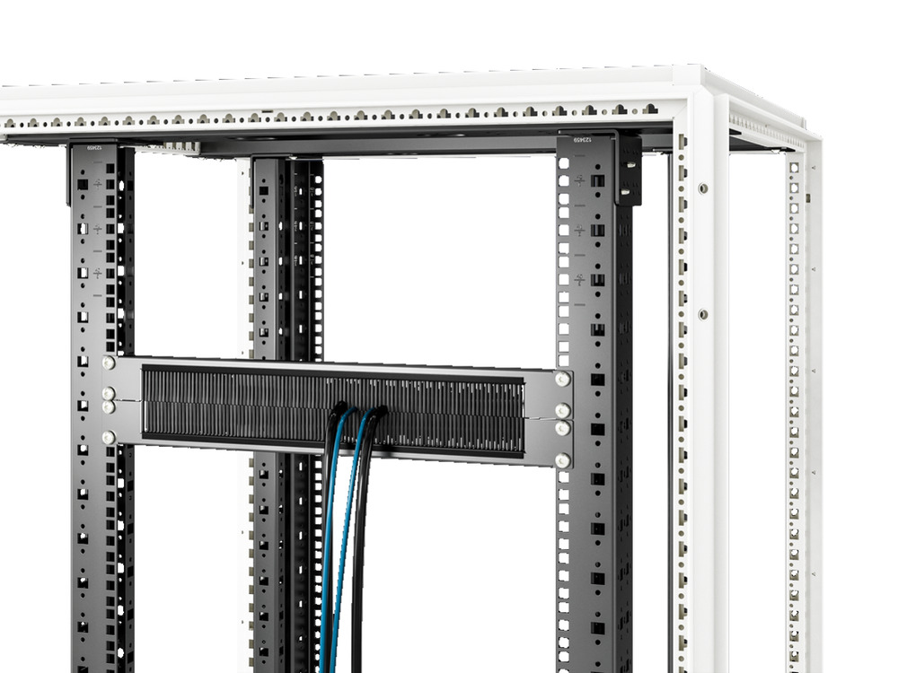 Panel De Gestión De Cables Rittal De 19 Pulgadas Con Cepillo 1U - 5302202