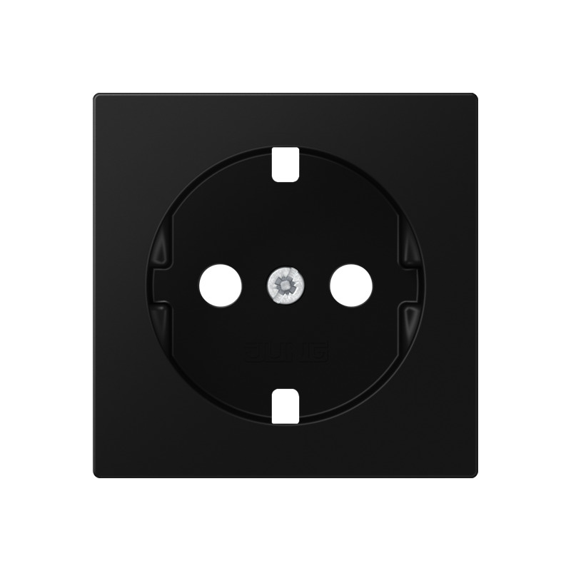 Jung A500 Tapa Negra Mate Para Placa De Enchufe - A1520BFPLSWM
