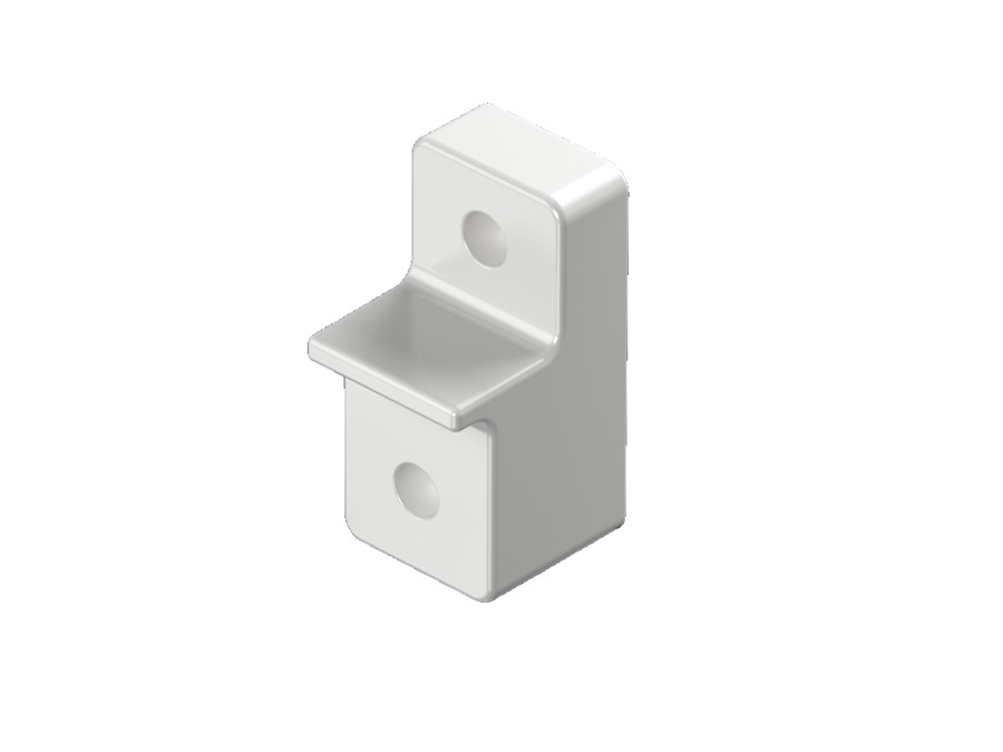 AX Soporte De Pared Escuadra De Fijación-Set RAL 7035 - 1485400 [4 Piezas]