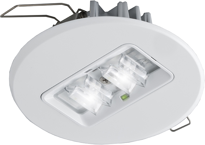 2W Runde Weiße LED Einbau-Notlicht - 7TCA091160R0557