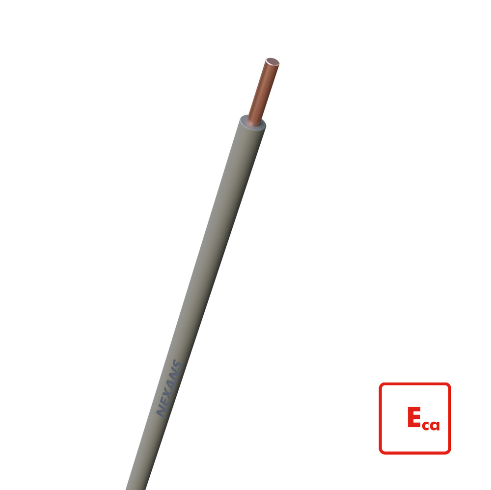 Nexans H07V-U Eca Installatiekabel 1.5mm Grijs 100m - 10564809 [100 Stukken]
