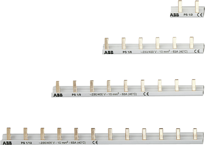 Kit De Barra Colectora ABB S200C 3Fases N 12 Módulos 10mm² - 2CDL840142R1012