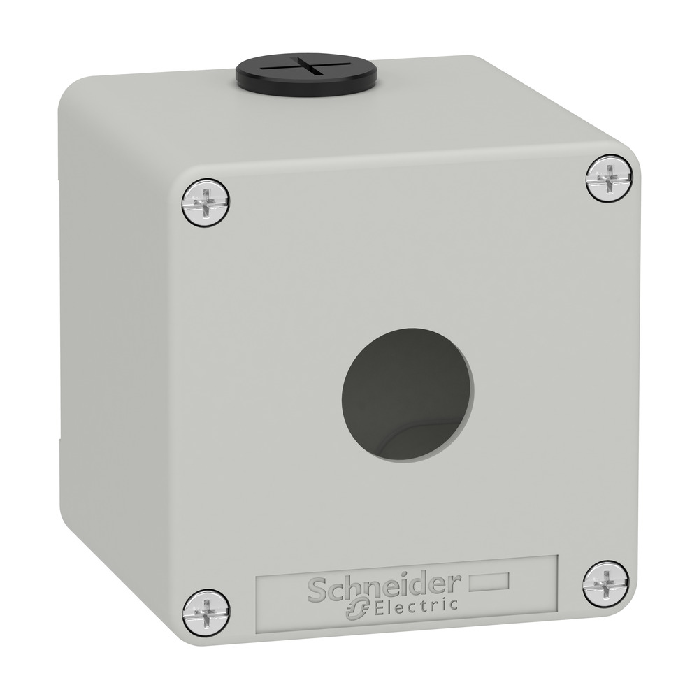 Enceinte De Contrôle Métallique XAP 22mm Trou Unique Gris - XAPD1501