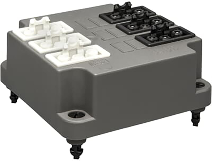 ABB 3640 GST18 Connector Afdekking 6x3P Zwart Wit - 1SPA007130F9585