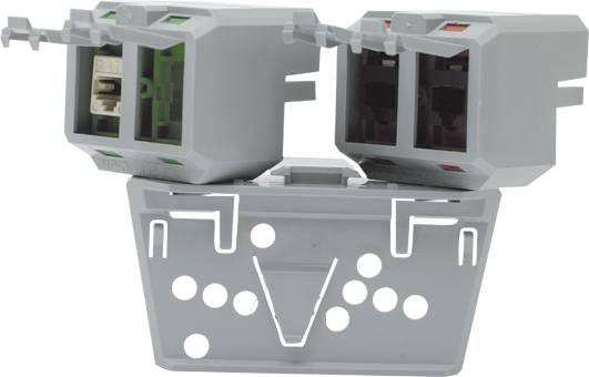 4-Port Data Distribution Mount For Cable Duct System - 1SPA007130F9425