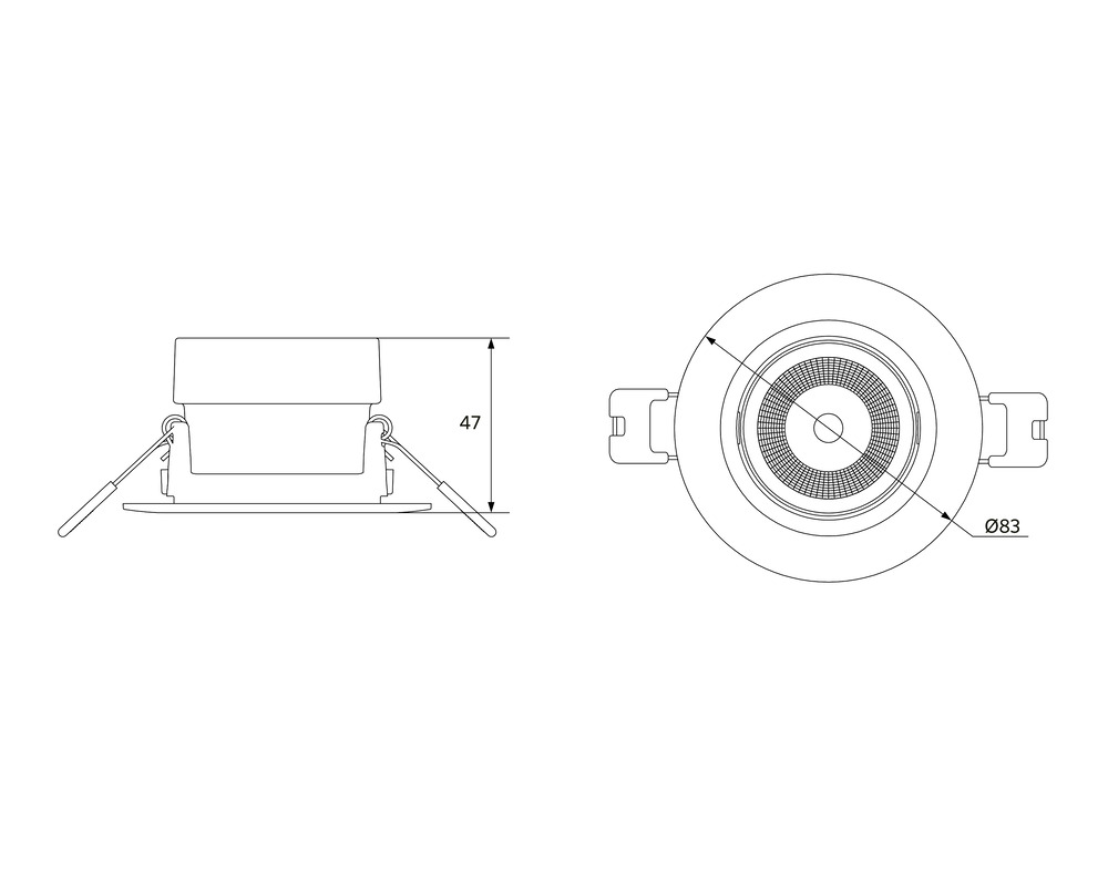 OPPLE LED Chiara 6W Inbouw Verstelbare Spot 3000K - 541003414300