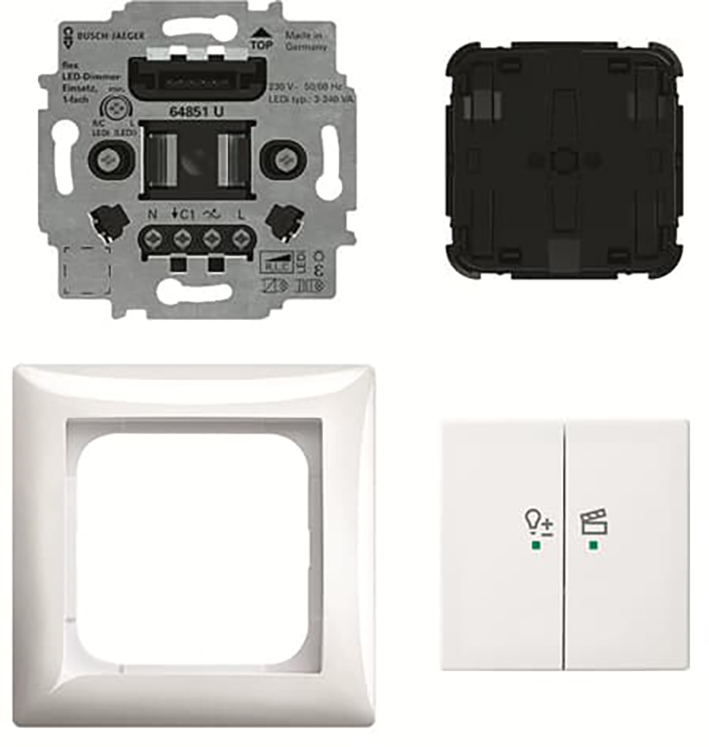 Busch Free@Home Drahtloser Flex Dimmer Set Balance - 2CKA006200A0293