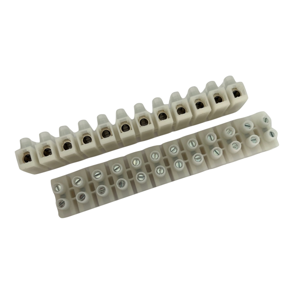 Tekox Regleta De Terminales De 12 Polos 2.5mm² Con Protector De Cable - CH PH0725P12N