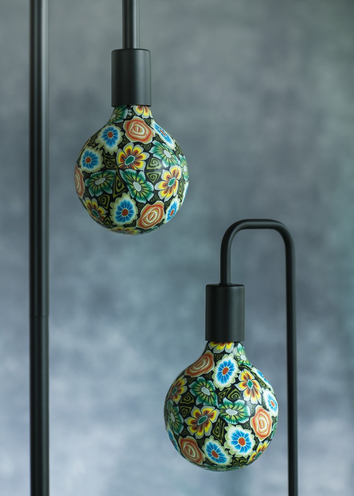 Bailey Led Farb Globe G125 Blume Dunkel Dimmbar 7W E27 - 145232