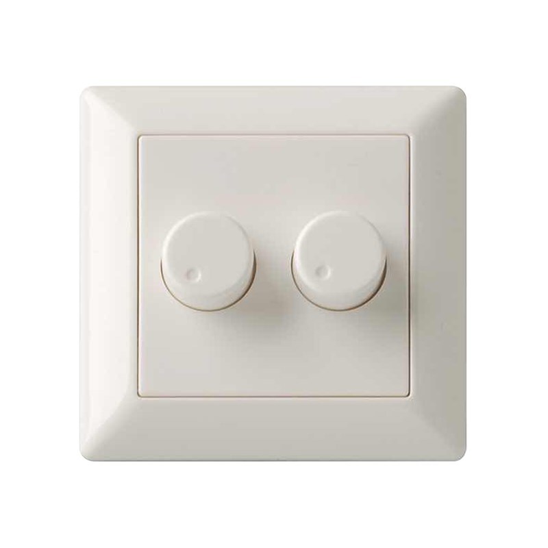 White Plastic Cover Plate For GIRA Duo Dimmer - 891216