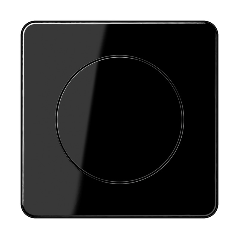 Jung CD Bereik Rotonde Dimmer Afdekking Zwart - CD1740SW