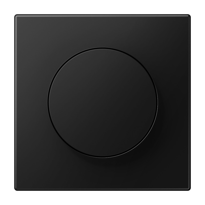 Jung LS Range Rotary Dimmer Cover Graphite Black Matt - LS1740SWM