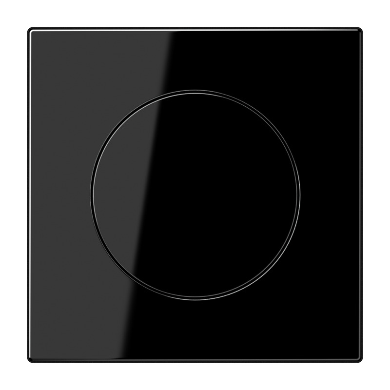 Jung LS Serie Schwarze Rotary Dimmer Abdeckung - LS1740SW