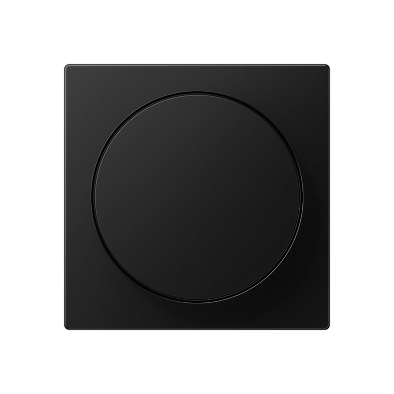 Jung A Serie Rotary Dimmer Afdekking Matte Zwart - A1740BFSWM