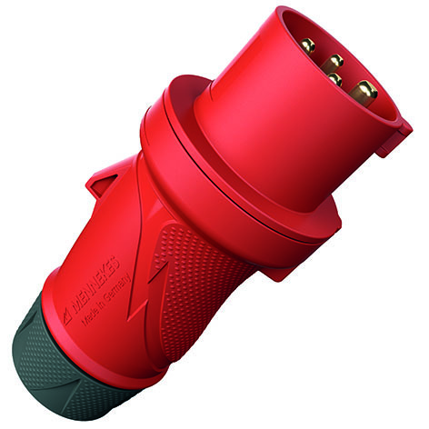 Mennekes PowerTOP Xtra 32A 4P 400V IP54 Industrial Plug - 13516